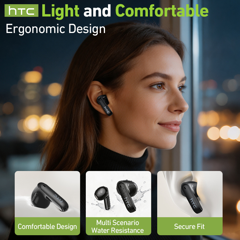 HTC NE94 Gaming TWS Earphones  - Wireless Earbuds Tws recension och pris