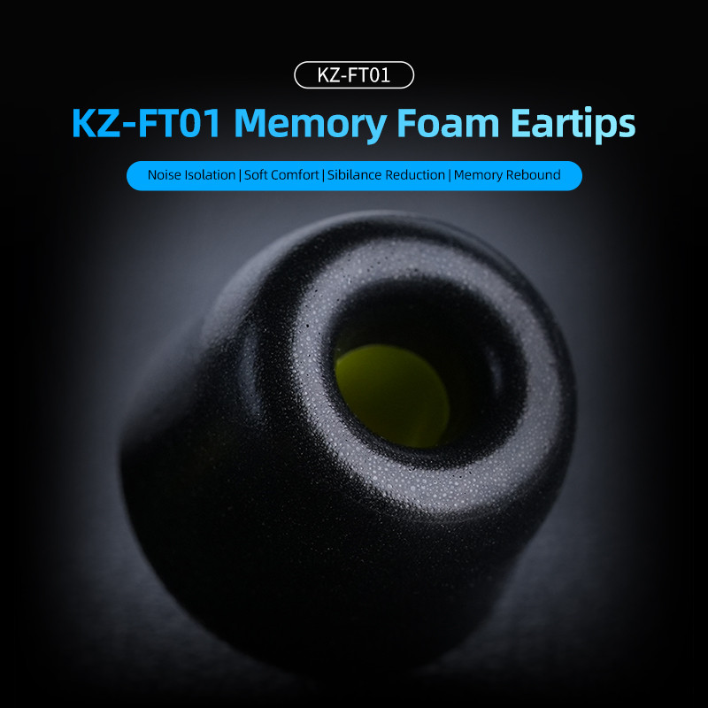KZ FT01 High-End Memory Cotton - Earphone Foam Tip recension och pris